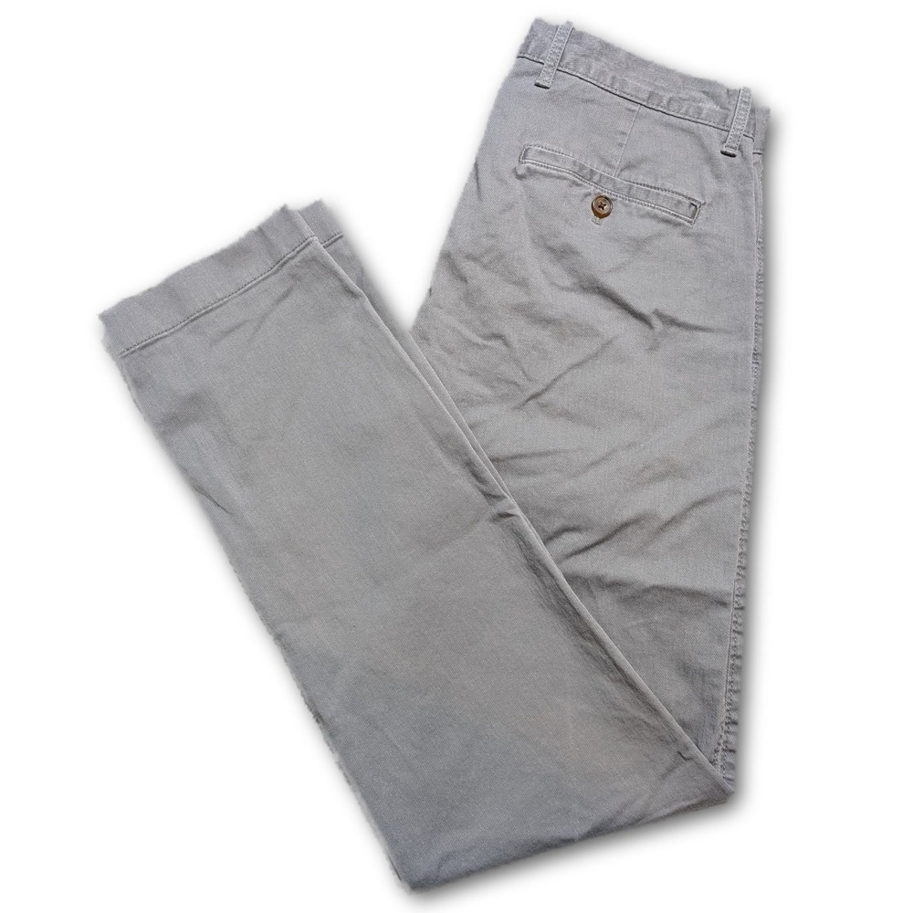 J. Crew Flex Mens Pants H3167 Gray 31x32 Slim Fit Chino Stretch J.CREW Cotton